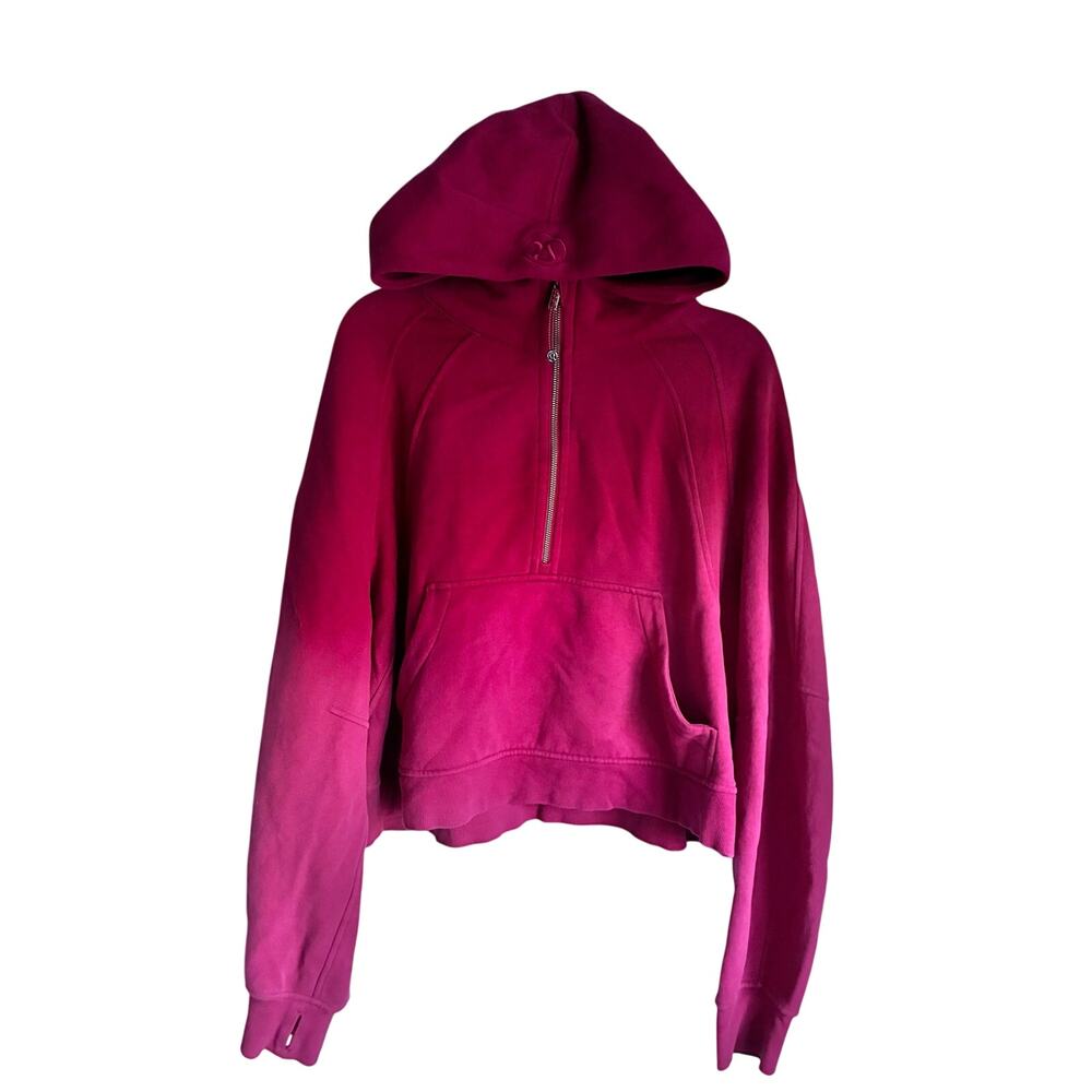 Lululemon Scuba Oversized Cropped Half-Zip Hoodie XL/XXL Pink